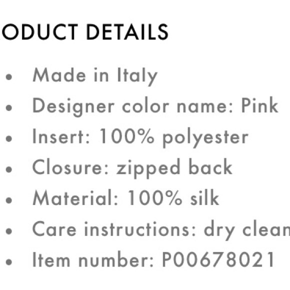 Giambattista Valli off-shoulder silk georgette gown in pink. Size 38. NWT - Picture 7 of 11